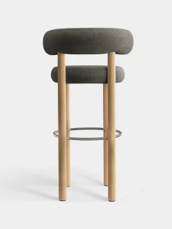Fat Natural Wood 75cm Bar Stool