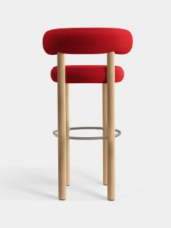 Fat Natural Wood 75cm Bar Stool