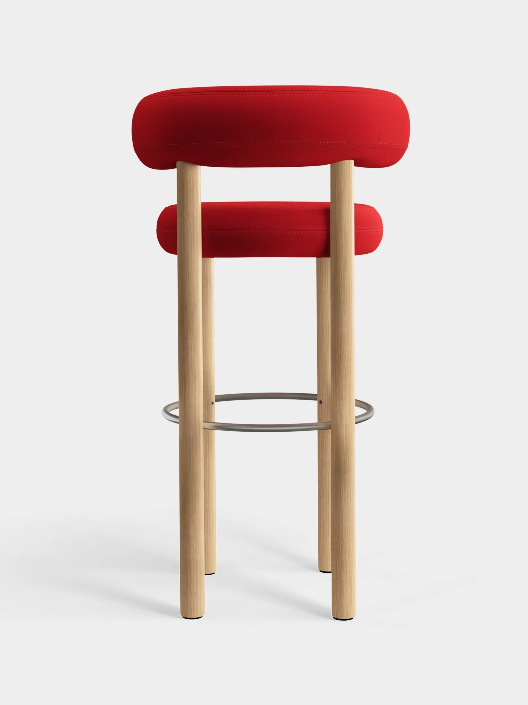Fat Natural Wood 75cm Bar Stool