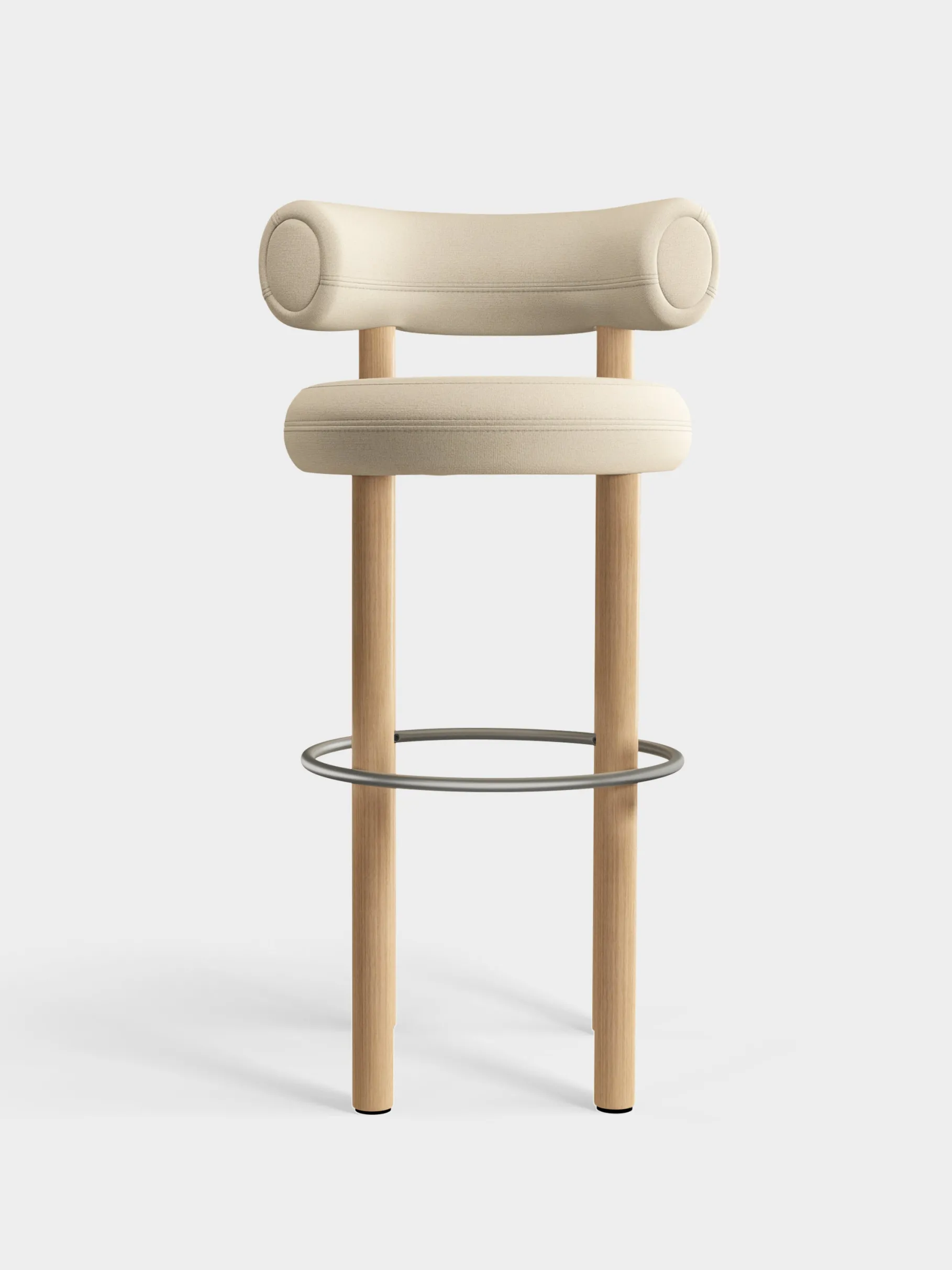Fat Natural Wood 75cm Bar Stool