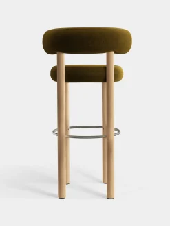 Fat Natural Wood 75cm Bar Stool