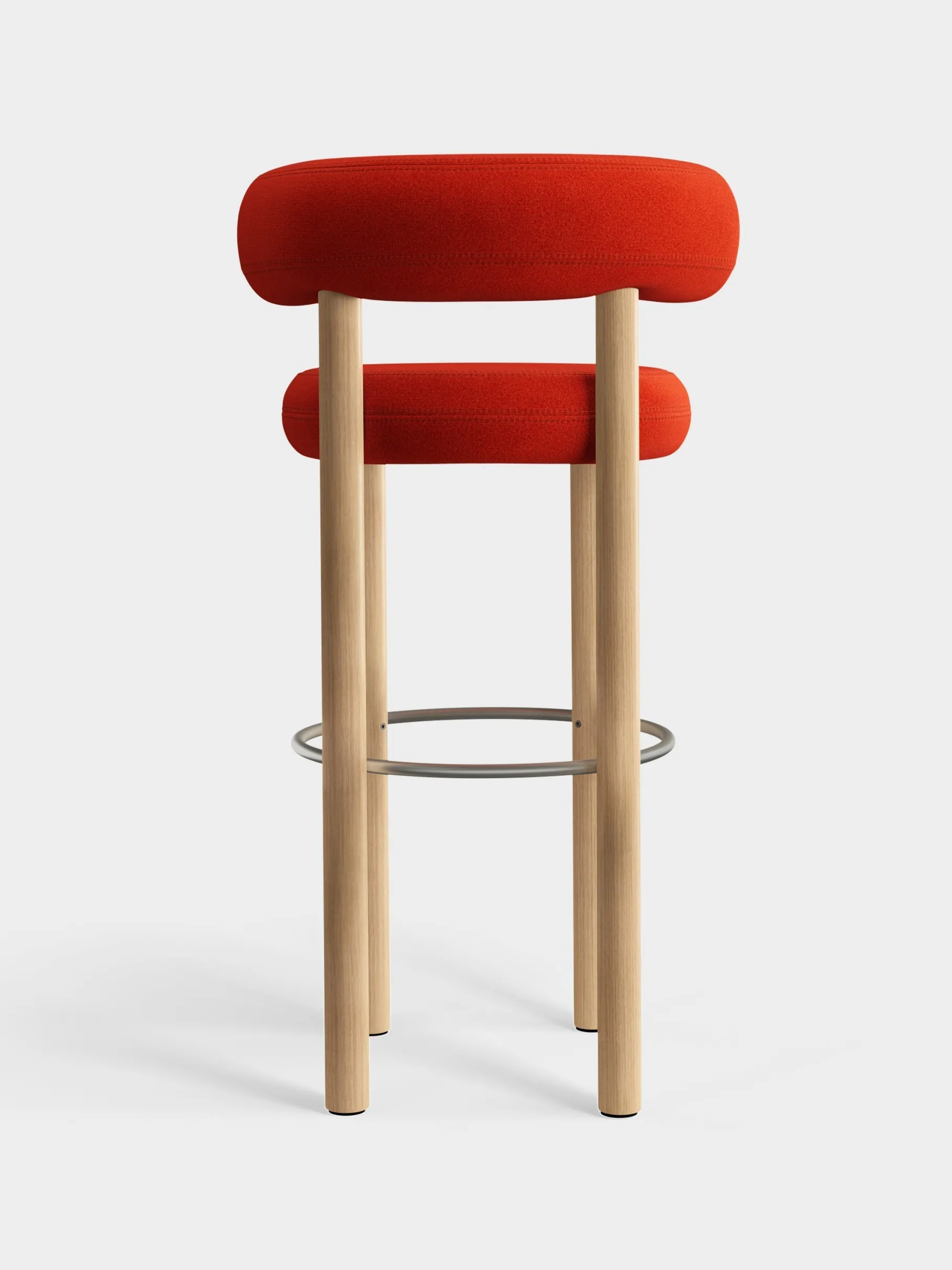 Fat Natural Wood 75cm Bar Stool