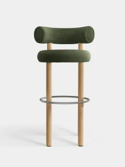 Fat Natural Wood 75cm Bar Stool
