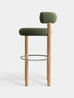 Fat Natural Wood 75cm Bar Stool