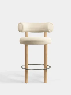 Fat Natural Wood 65cm Counter Stool
