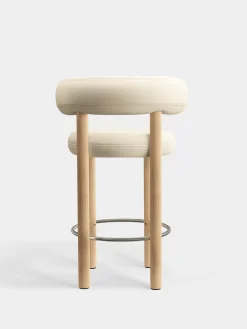 Fat Natural Wood 65cm Counter Stool