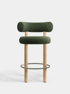 Fat Natural Wood 65cm Counter Stool