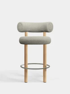 Fat Natural Wood 65cm Counter Stool