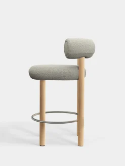 Fat Natural Wood 65cm Counter Stool
