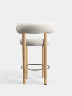 Fat Natural Wood 65cm Counter Stool