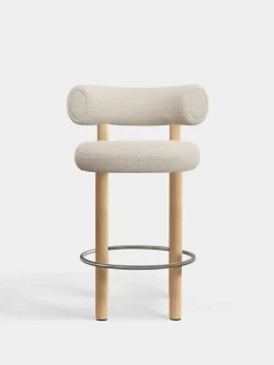 Fat Natural Wood 65cm Counter Stool