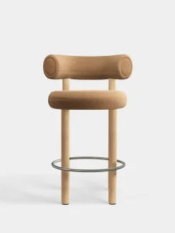 Fat Natural Wood 65cm Counter Stool