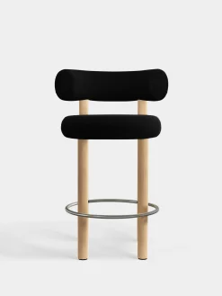 Fat Natural Wood 65cm Counter Stool