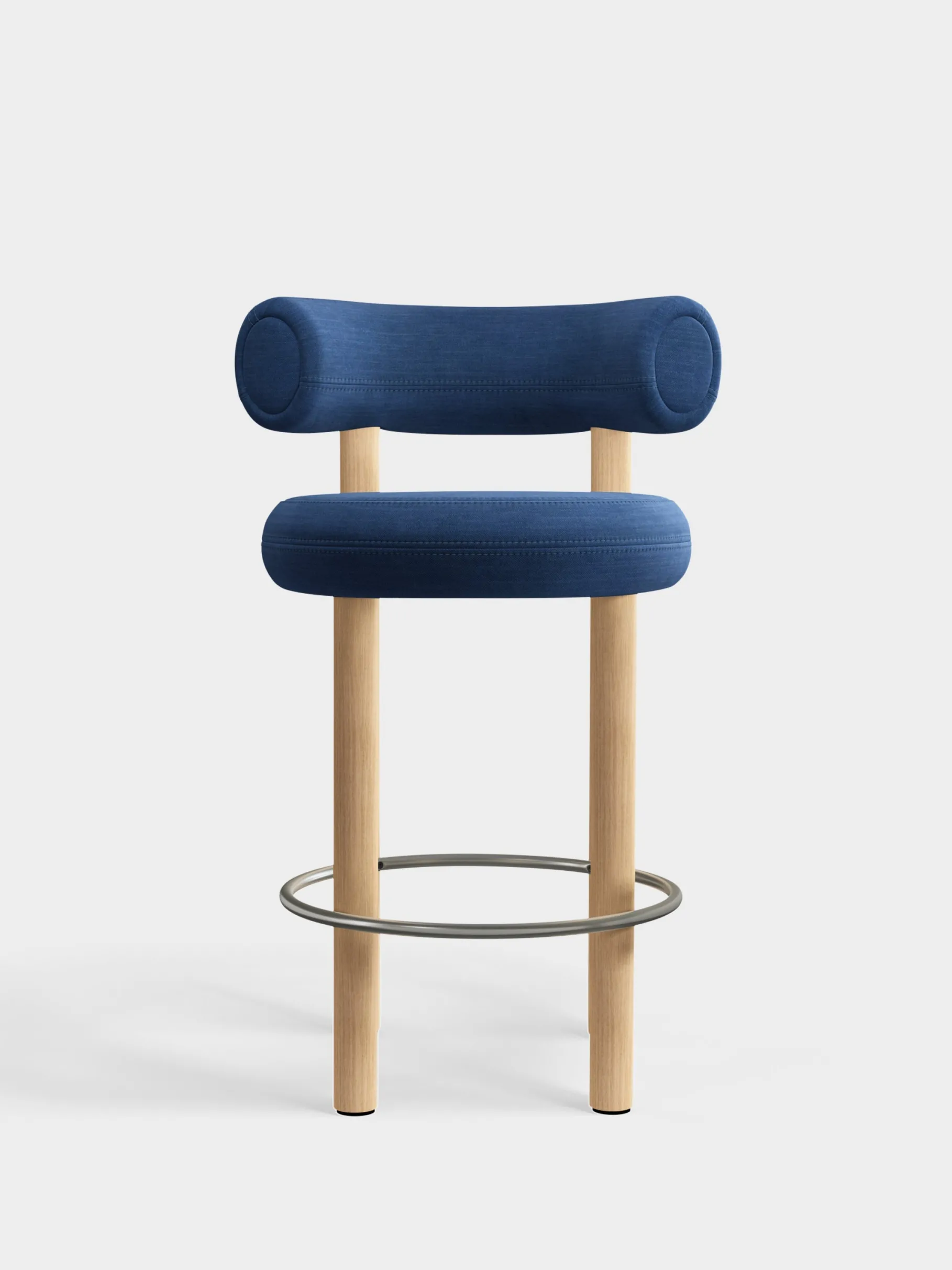 Fat Natural Wood 65cm Counter Stool