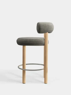 Fat Natural Wood 65cm Counter Stool