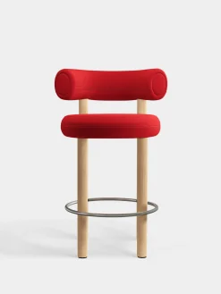 Fat Natural Wood 65cm Counter Stool