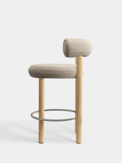 Fat Natural Wood 65cm Counter Stool