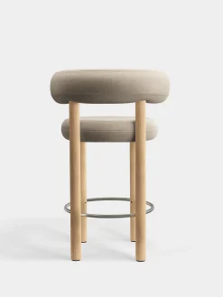 Fat Natural Wood 65cm Counter Stool