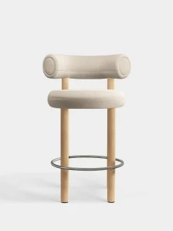 Fat Natural Wood 65cm Counter Stool