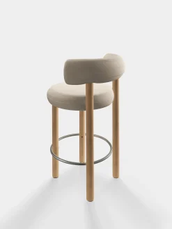 Fat Natural Wood 65cm Counter Stool