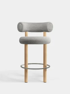 Fat Natural Wood 65cm Counter Stool