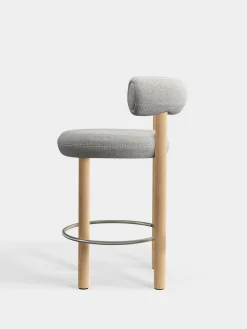 Fat Natural Wood 65cm Counter Stool