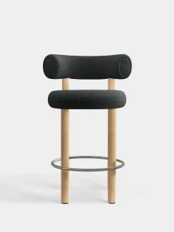 Fat Natural Wood 65cm Counter Stool