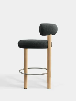 Fat Natural Wood 65cm Counter Stool