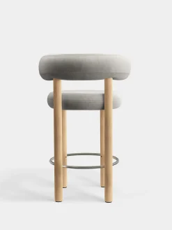 Fat Natural Wood 65cm Counter Stool