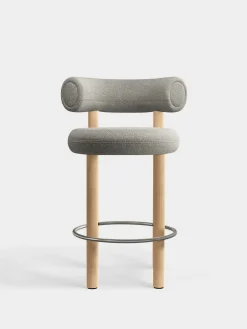 Fat Natural Wood 65cm Counter Stool