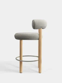 Fat Natural Wood 65cm Counter Stool