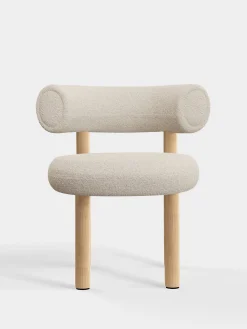 Fat Natural Wood Dining Chair