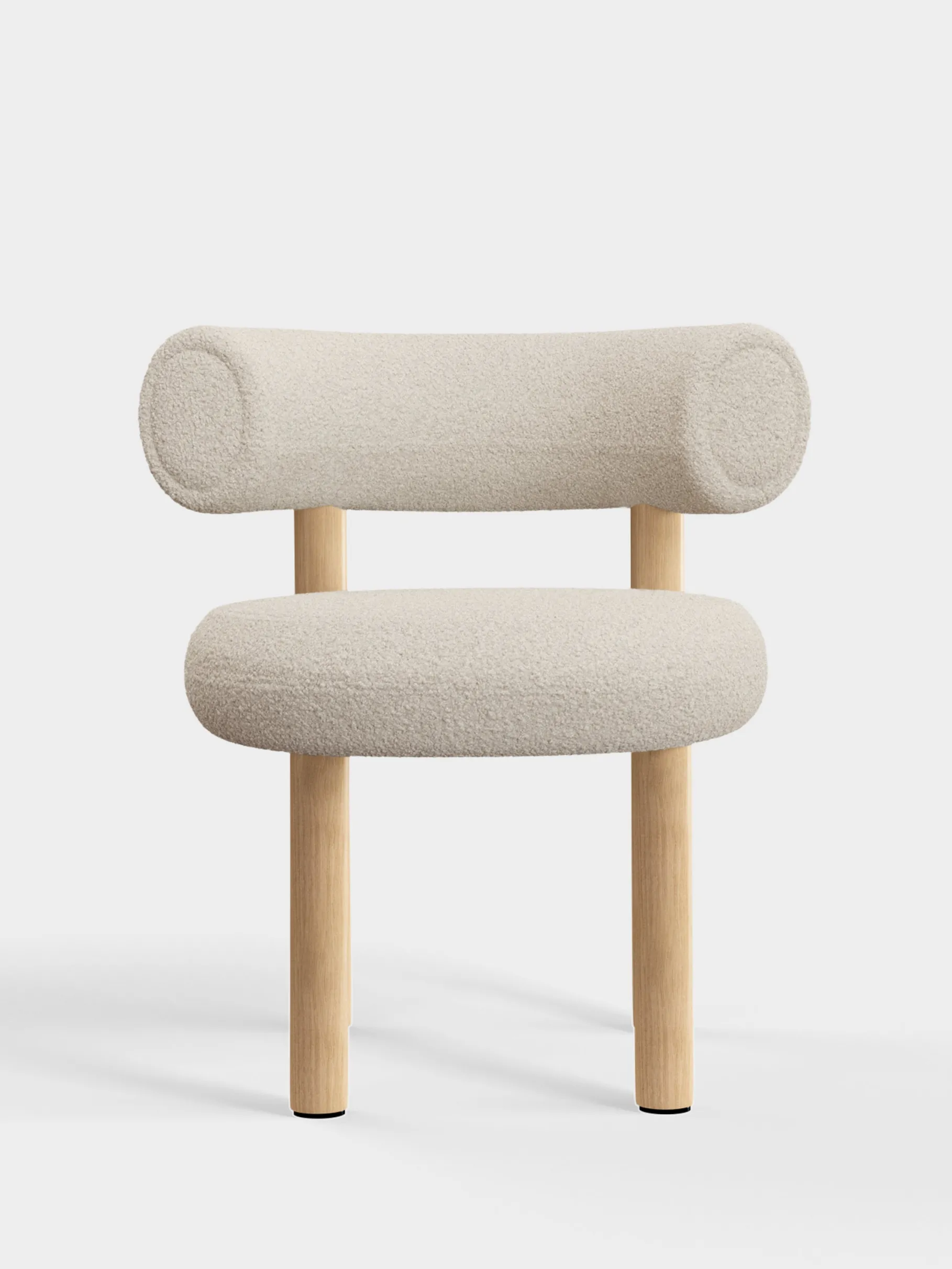 Fat Natural Wood Dining Chair