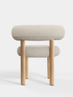 Fat Natural Wood Dining Chair
