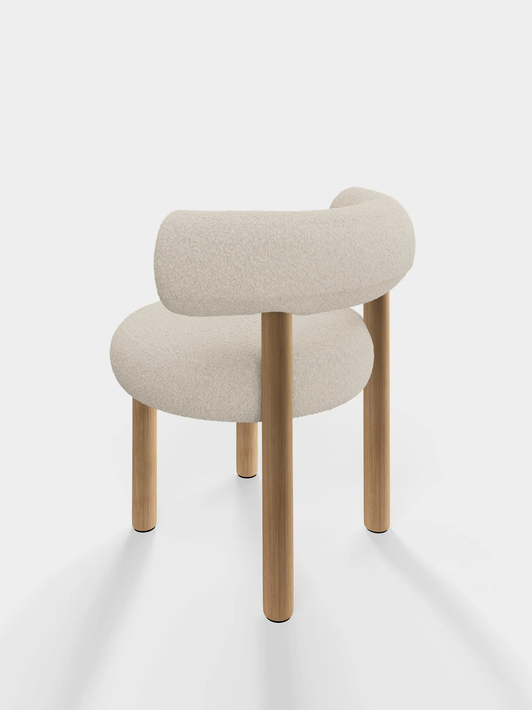 Fat Natural Wood Dining Chair