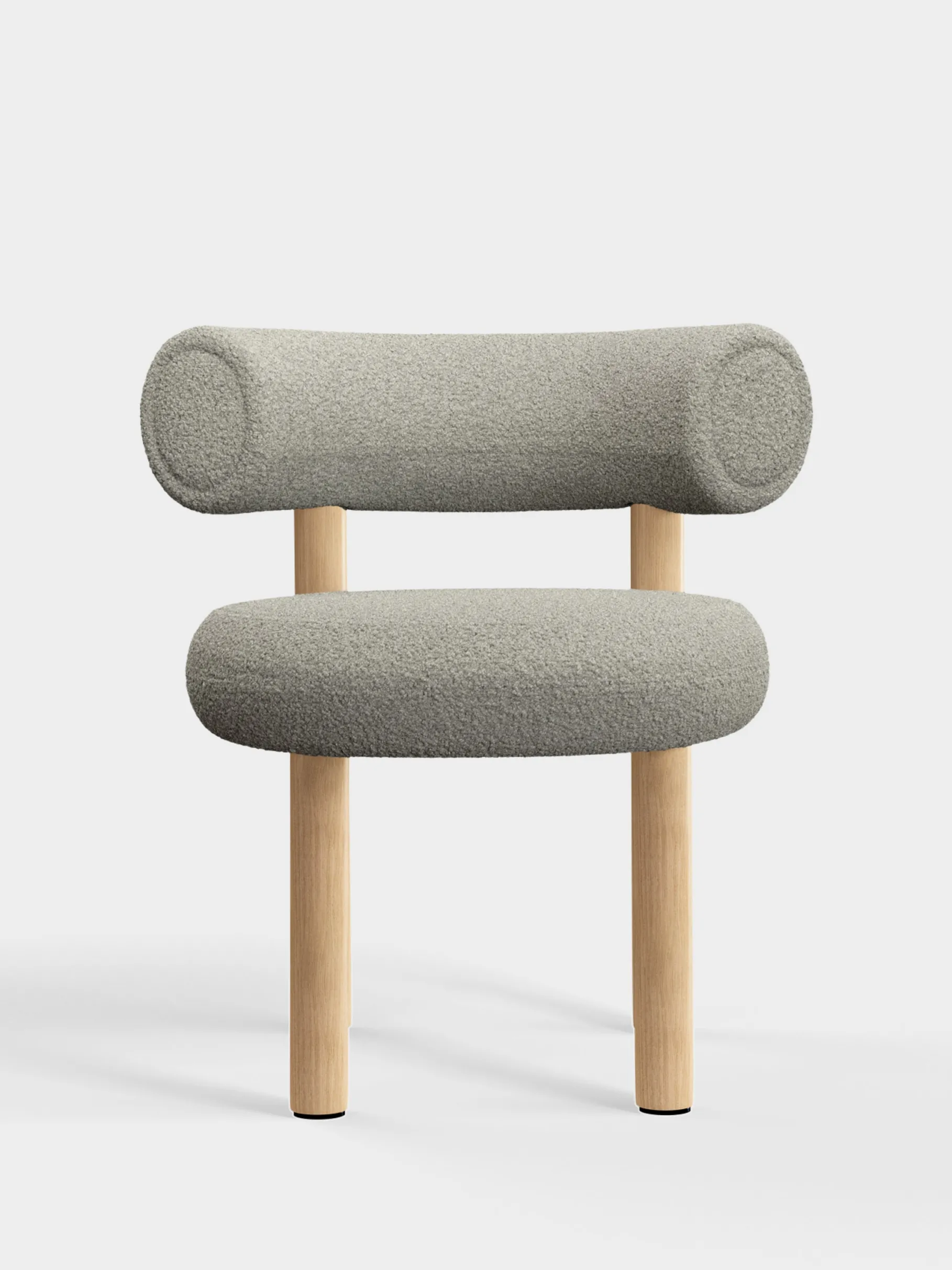 Fat Natural Wood Dining Chair