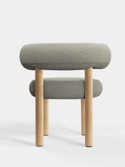 Fat Natural Wood Dining Chair