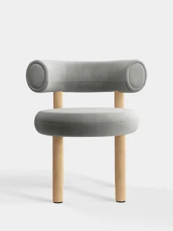 Fat Natural Wood Dining Chair