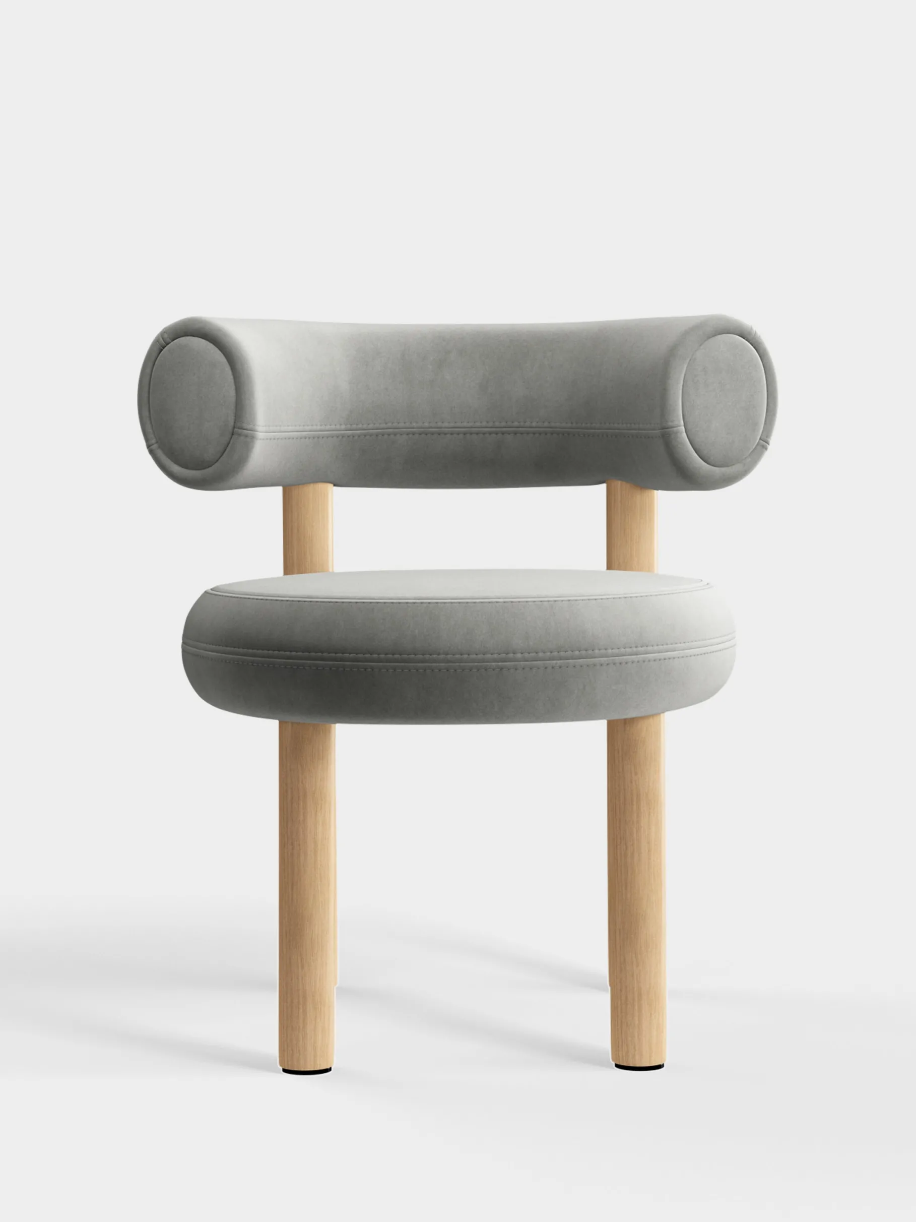 Fat Natural Wood Dining Chair