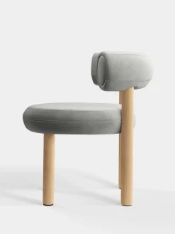 Fat Natural Wood Dining Chair