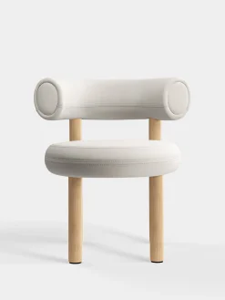 Fat Natural Wood Dining Chair