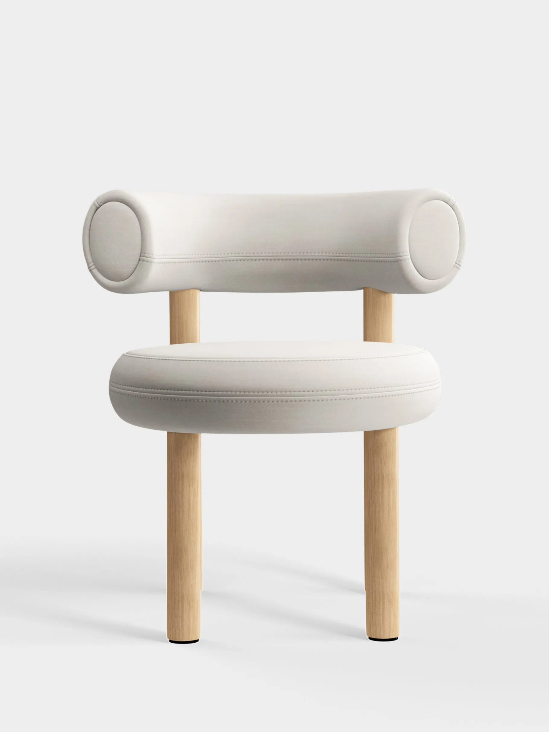 Fat Natural Wood Dining Chair