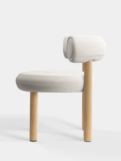 Fat Natural Wood Dining Chair