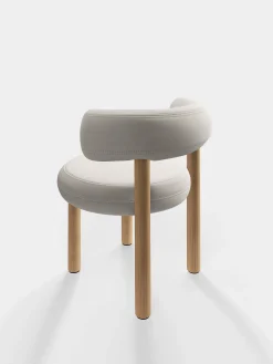 Fat Natural Wood Dining Chair