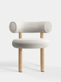 Fat Natural Wood Dining Chair