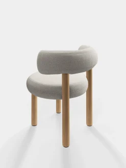 Fat Natural Wood Dining Chair