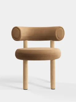 Fat Natural Wood Dining Chair