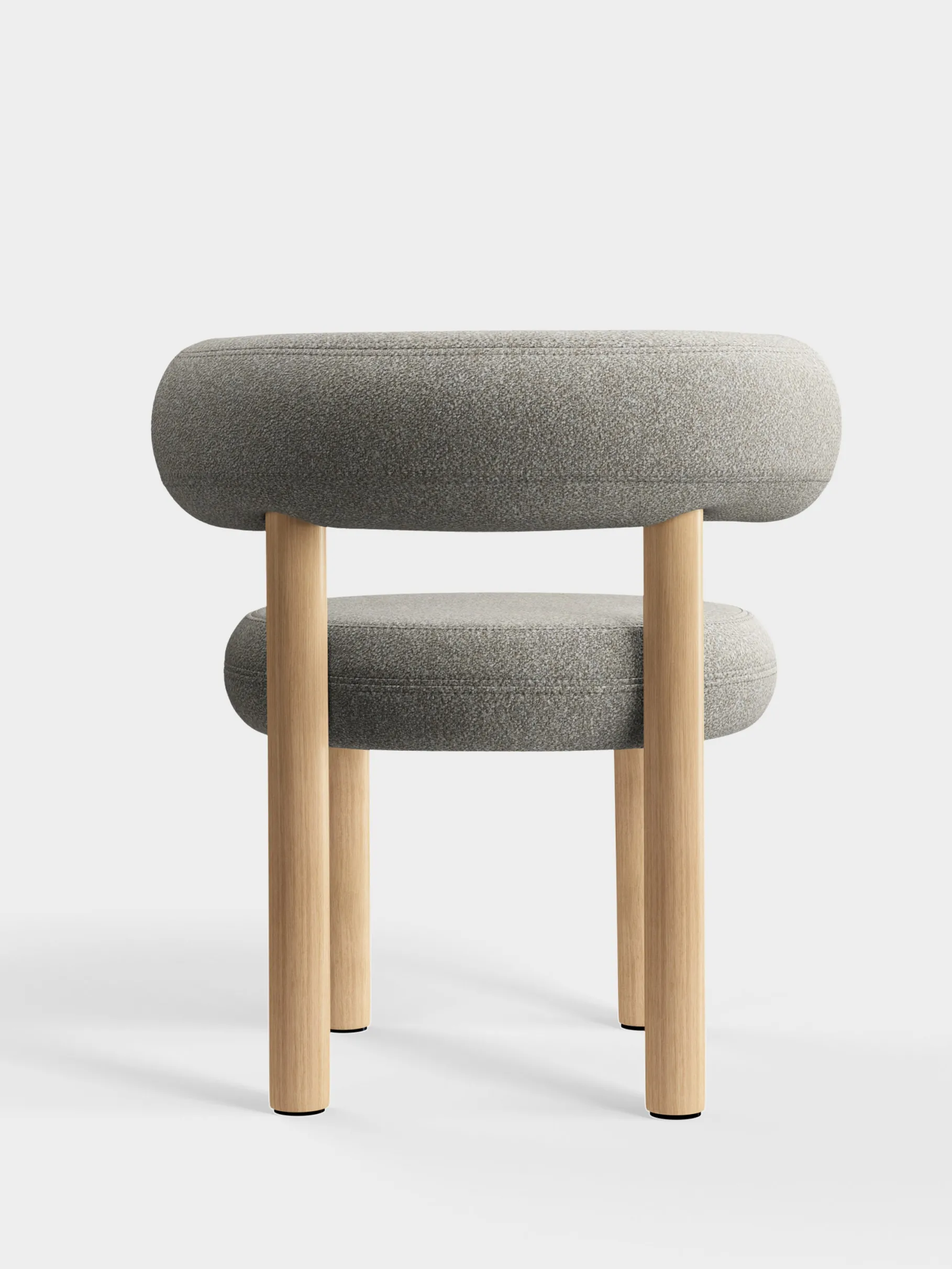 Fat Natural Wood Dining Chair