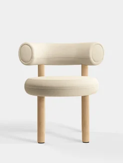 Fat Natural Wood Dining Chair