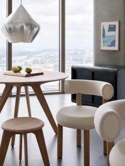 Fat Natural Wood Dining Chair